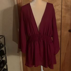 Pretty Red Sheer Torrid Babydoll